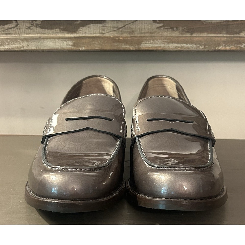 Johnston & Murphy Women's Gillian Patent Leather Penny Loafers, Size 10M Taupe - Picture 4 of 8